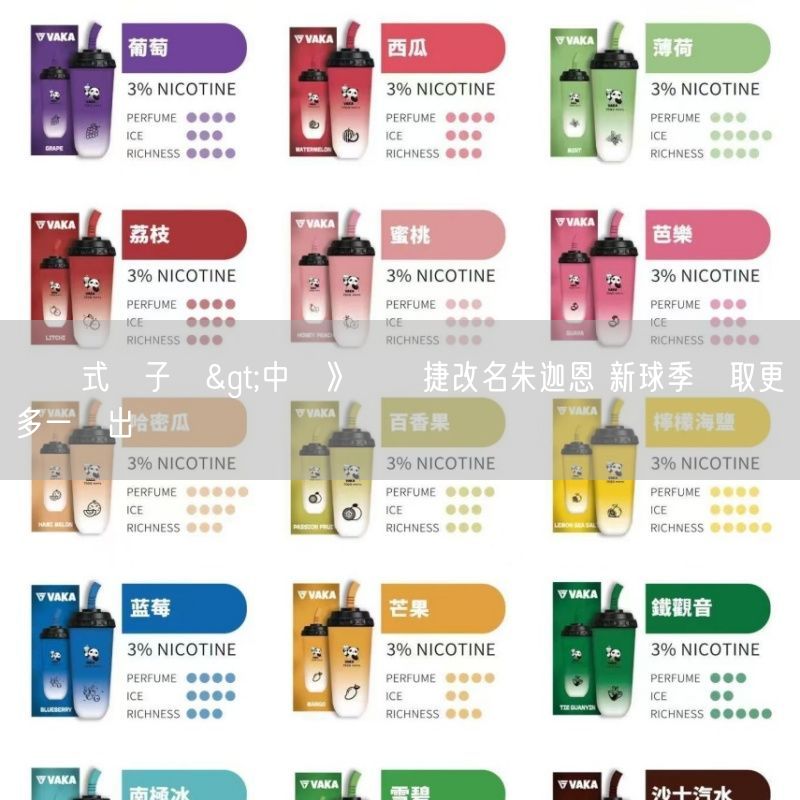 拋棄式電子煙>中職》羅暐捷改名朱迦恩 新球季爭取更多一軍出賽機會